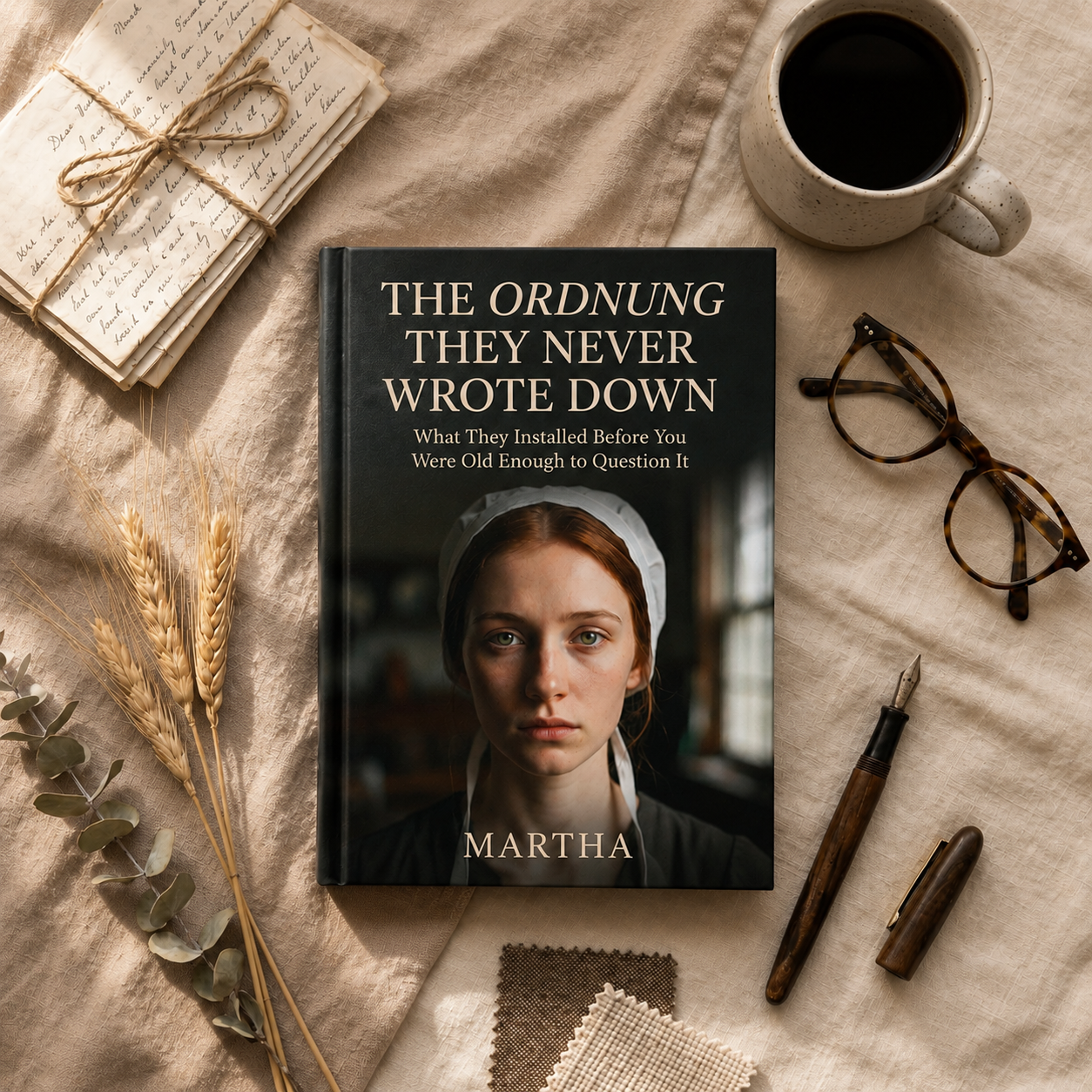 The Ordnung They Never Wrote Down, book cover flatlay